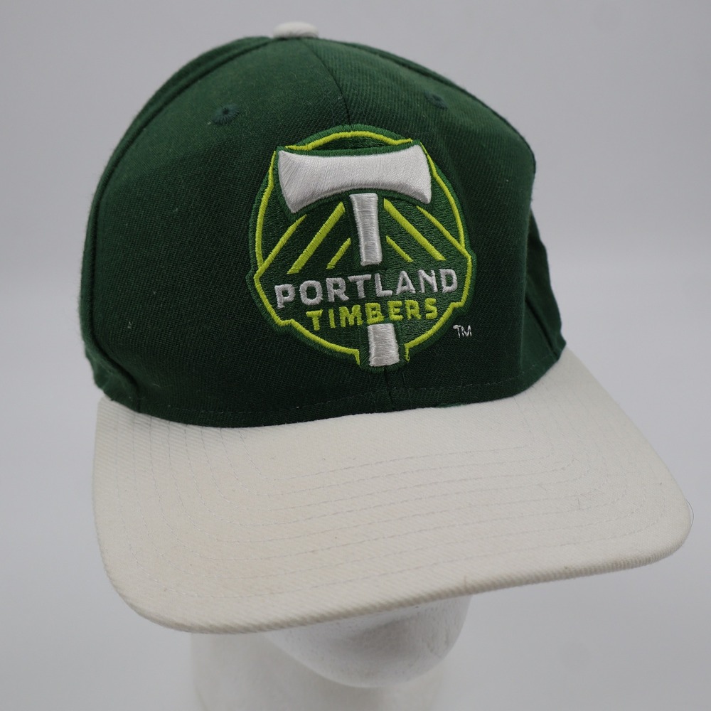 Adidas Portland Timbers Hat Mens OSFM Green White MLS Snapback Trefoil Logo
